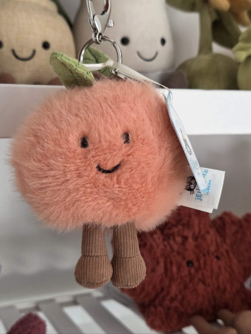 Jellycat Peach Charm - NWT & Dust Bag